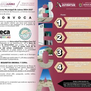 Continúa abierta convocatoria para beca de acceso a la Universidad Tecnológica Paso del Norte