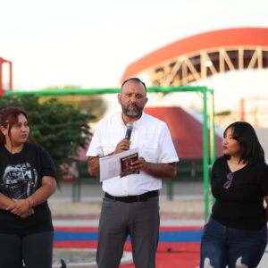 Recibieron vecinos de Riberas del Bravo rehabilitación de parque Rivera de Real