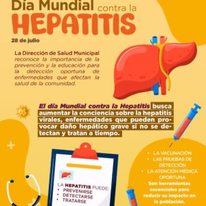 Salud Municipal promueve la prevención y la detección oportuna contra la hepatitis