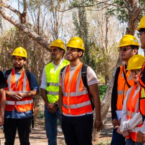 Estudiantes de la UTCJ visitan la Planta Norte de Tratamiento de Aguas Residuales de la JMAS.
