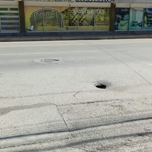 Exhorta Seguridad Vial a transitar con precaución ante trabajos de la JMAS por un hundimiento