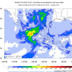 PROTECCIÓN CIVIL MANTIENE ADVERTENCIA POR POSIBLES LLUVIAS Y TORMENTAS.